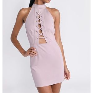 Mauve Bodycon Dress from Tobi (Medium)